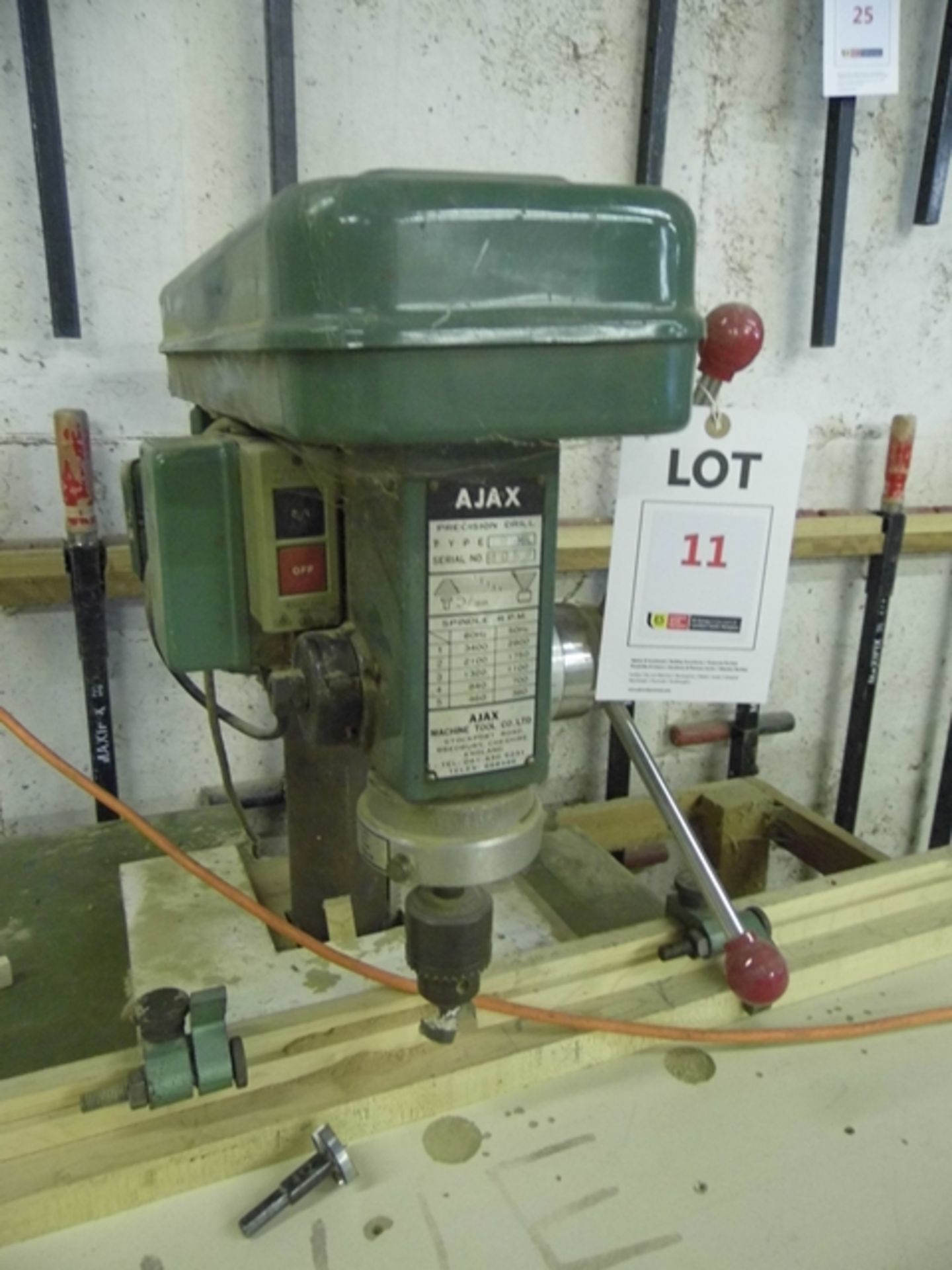 Ajax Type B-16L bench drill Serial No. 4054   (A Work Method Statement and Risk Assessment must be - Image 2 of 2