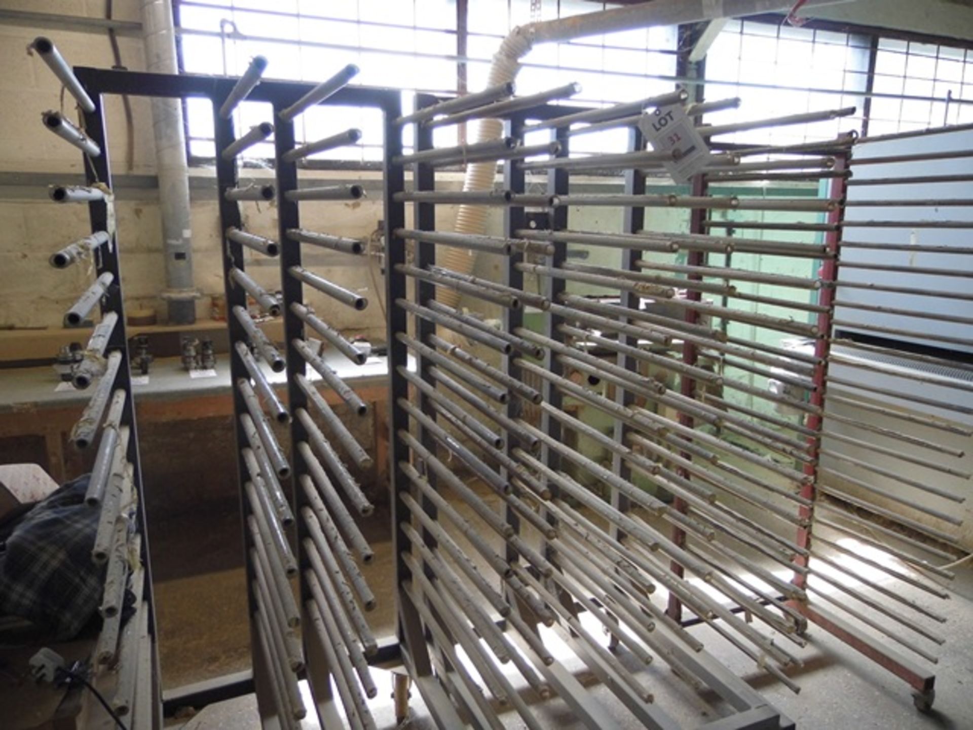 Three mobile drying racks - Image 2 of 2