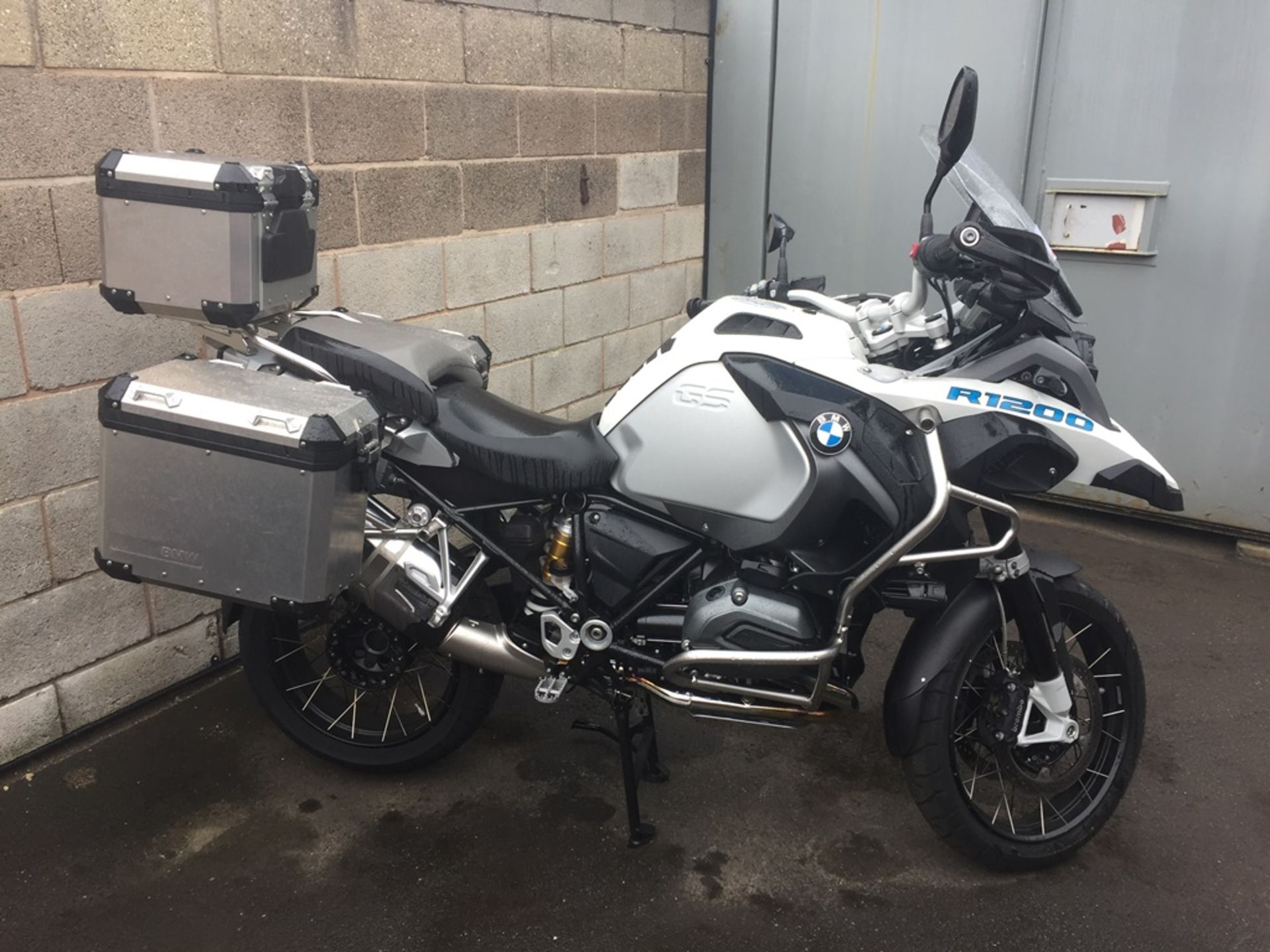 BMW R1200GS Adventure, motorcycle c/w panniers, top box, BMW Motorad Navigator V sat nav and a