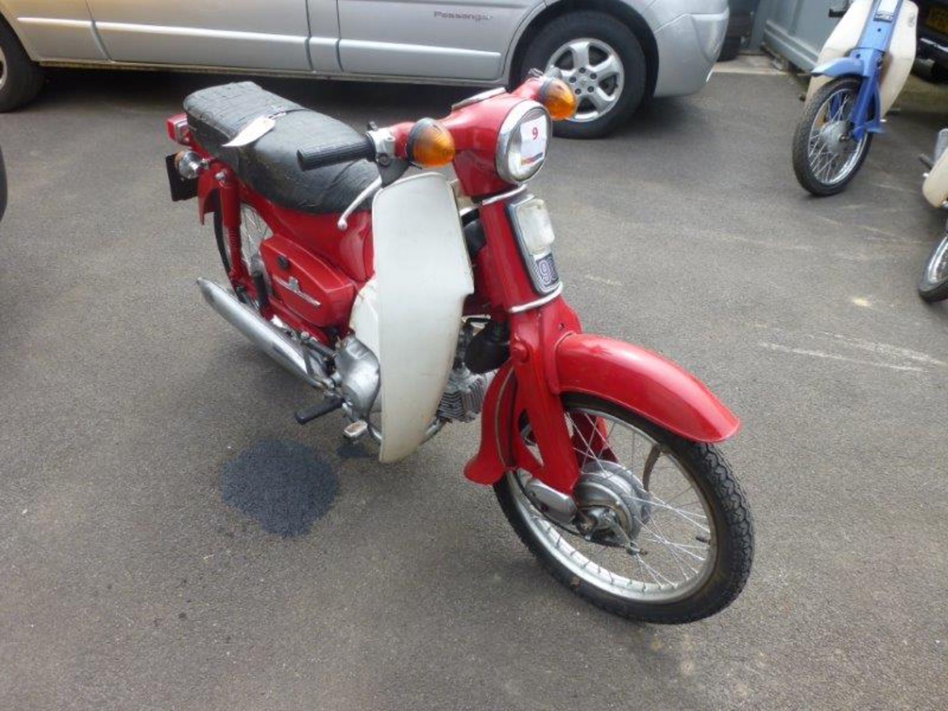 Honda C90 Step Through motorcycle, 90cc (Red)  Registration no. RGP 55V  VIN no. C905160187  Date of - Image 2 of 4