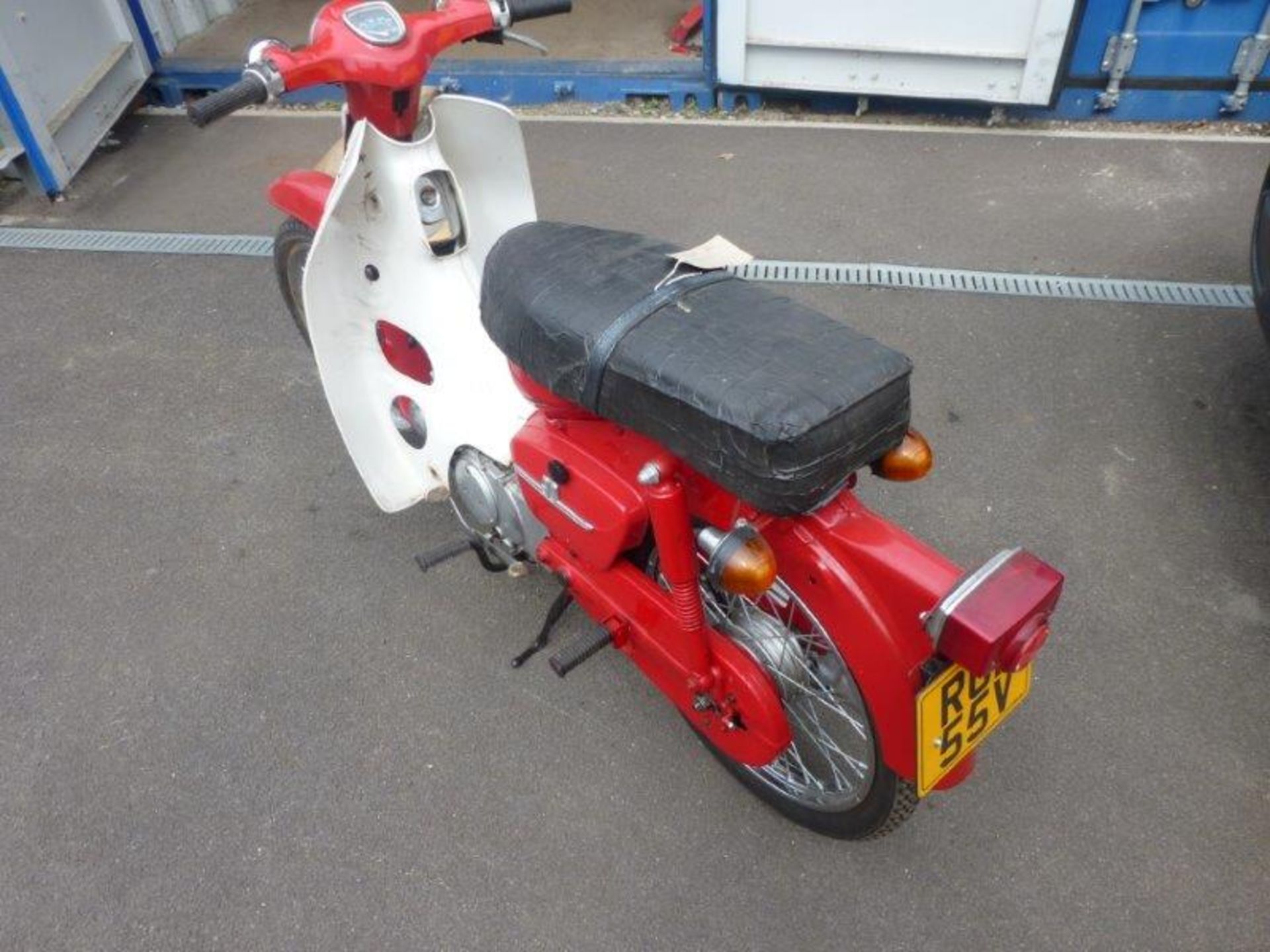 Honda C90 Step Through motorcycle, 90cc (Red)  Registration no. RGP 55V  VIN no. C905160187  Date of - Image 3 of 4