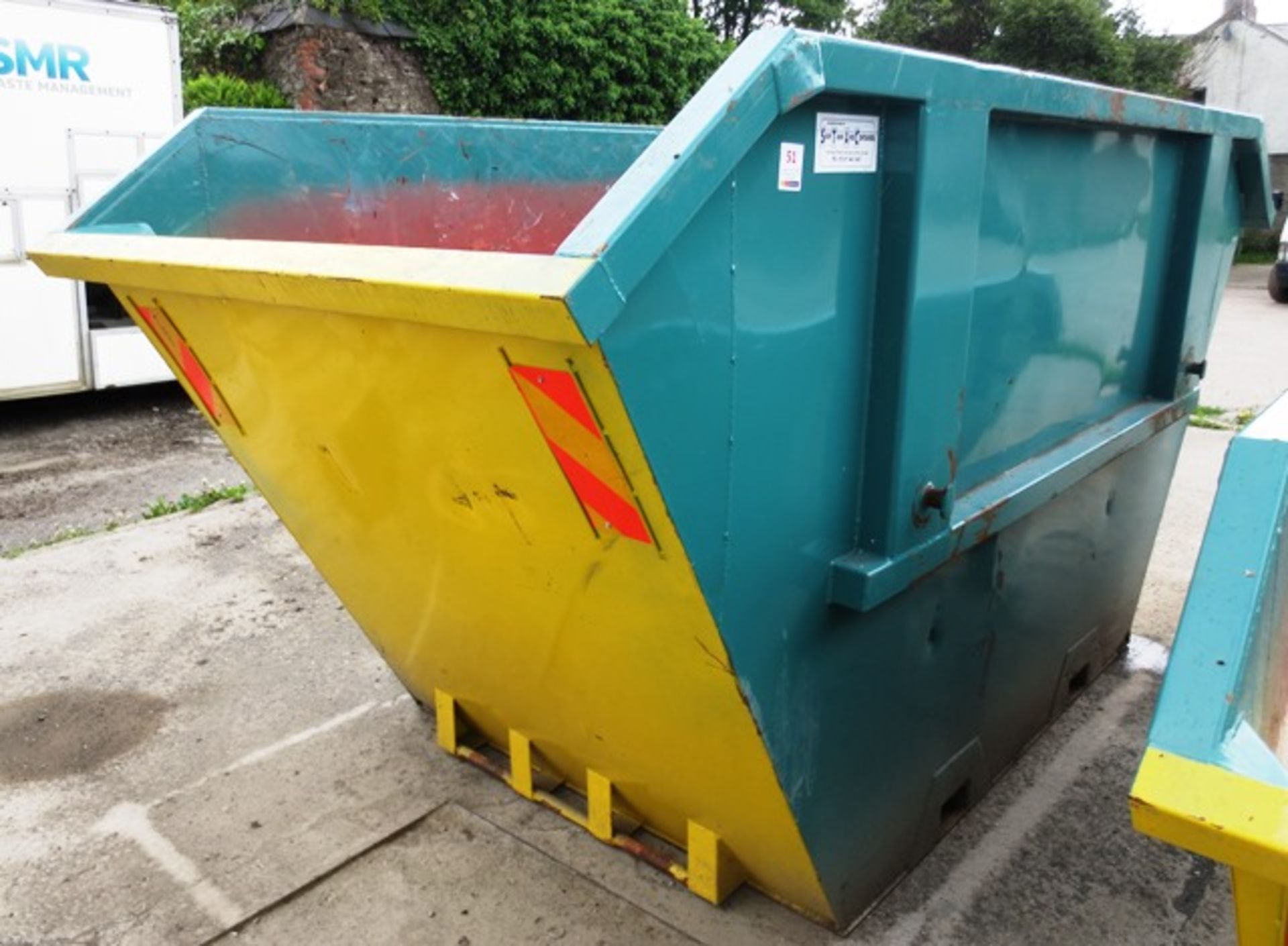 Steel 12 cu/yd waste skip (located at Mill Street, South Molton, EX36 4BL) (15% buyers premium) (