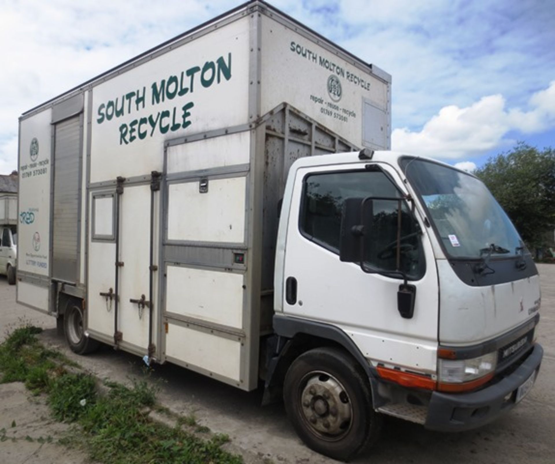 Mitsubishi Canter HD Intercooler kerbside recycling truck, fitted Trucksmith body, with integrated