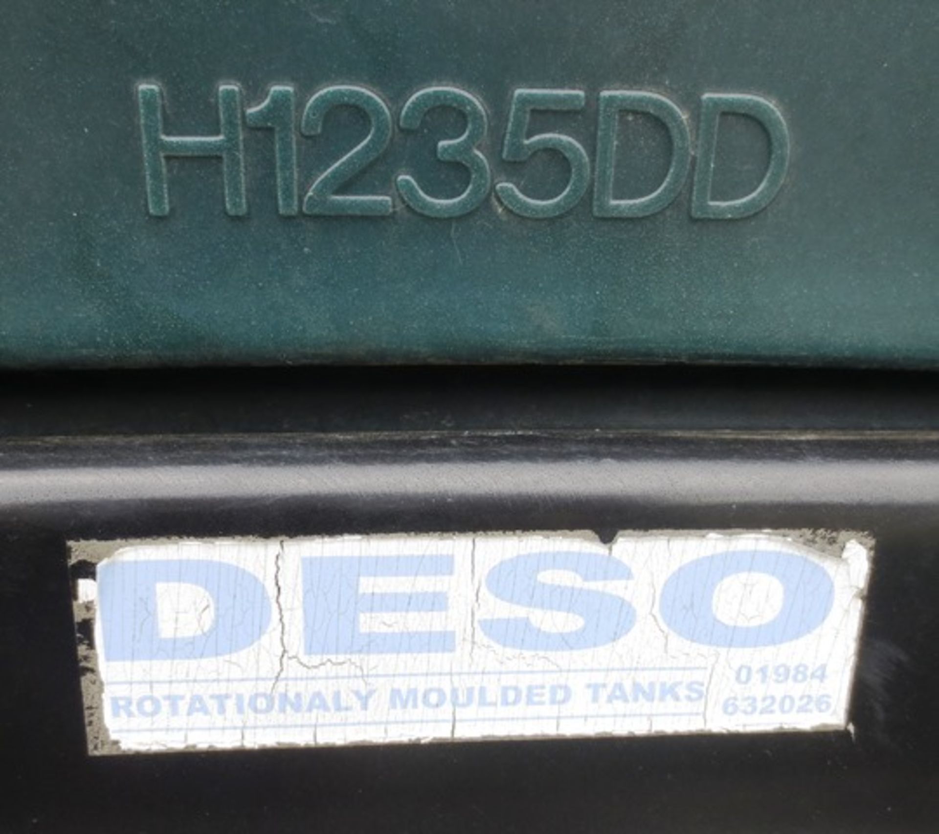 Desco plastic bunded fuel tank, model H1235DD, with dispenser (located at Mill Street, South Molton, - Image 3 of 3