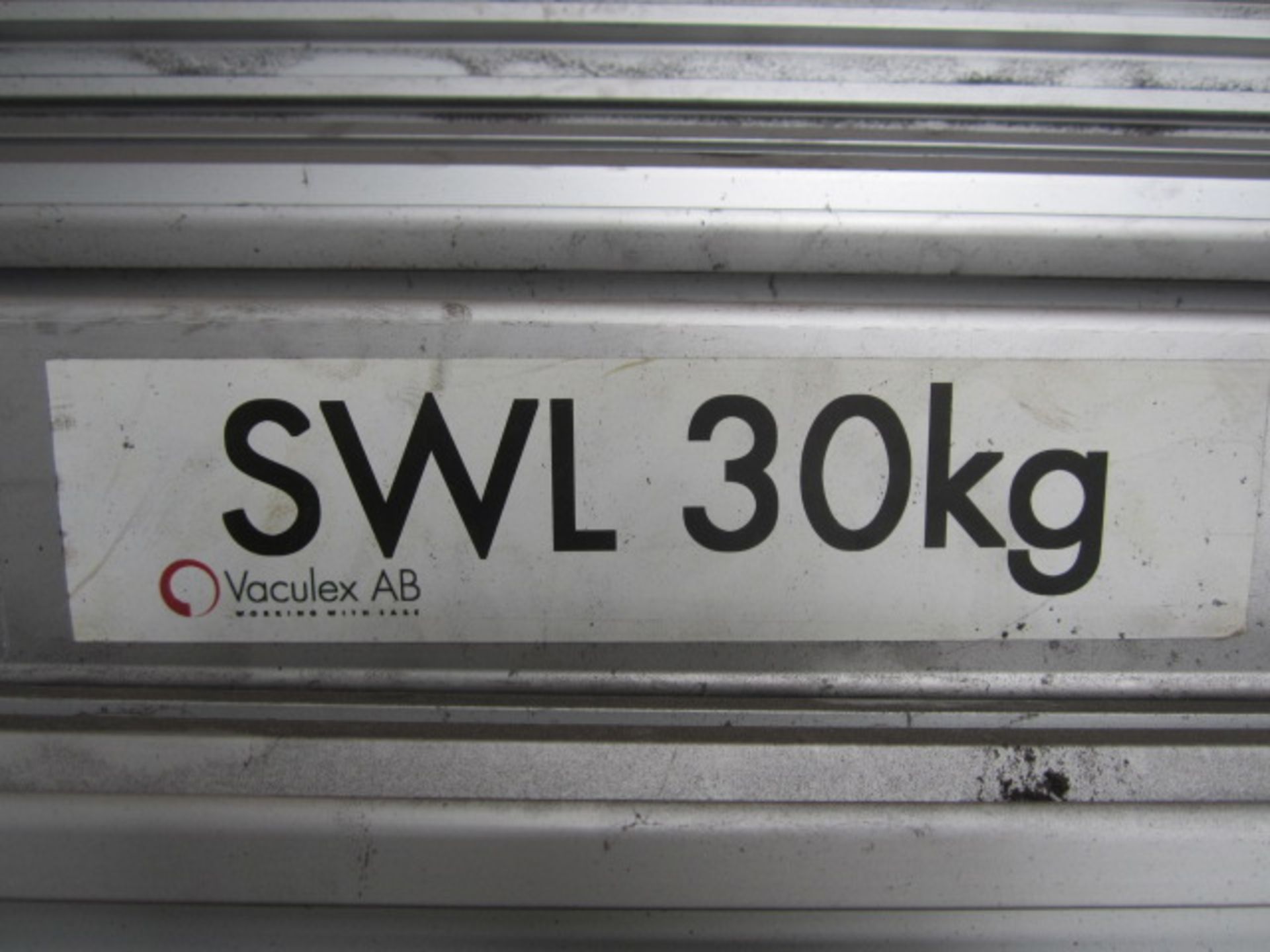 Vaculex single arm vacuum lift, approx. rail length 13m, SWL 13m  - dismantled. (This item has - Image 8 of 8