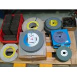 Pallet of grinding wheels