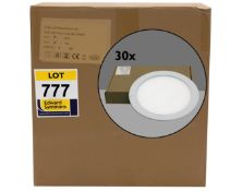 30  Loxa model LX318-18NWW-F:  18 watt LED round panel ceiling lights (Ø225mm) - 5000K white