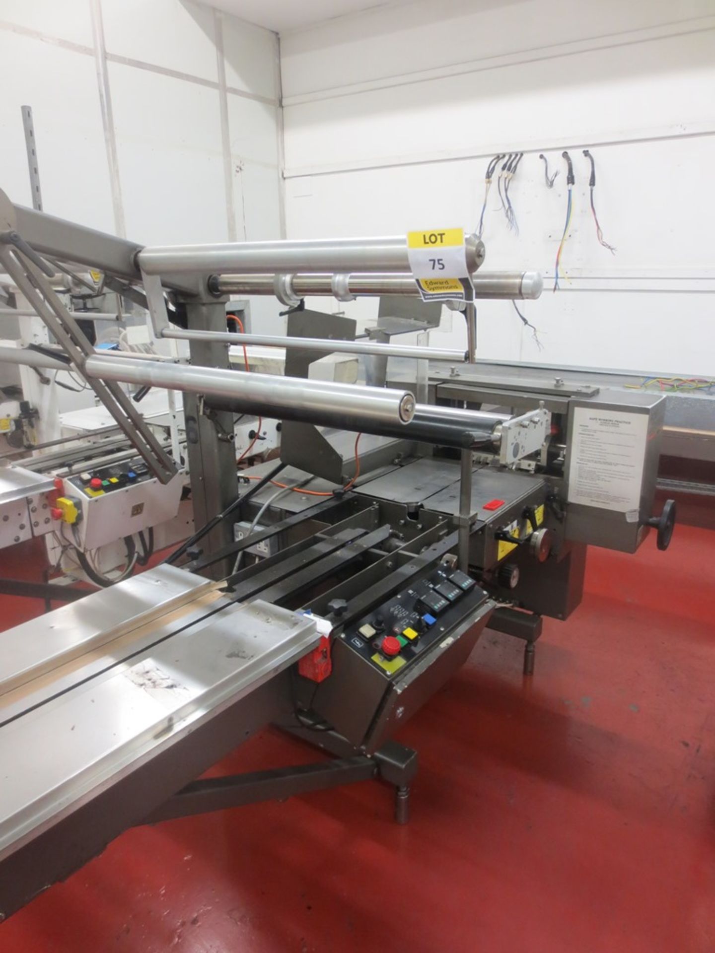 Rose Forgove Type 305 Flow Wrapper, Serial No 50795A with 4400mm infeed conveyor - Image 3 of 3