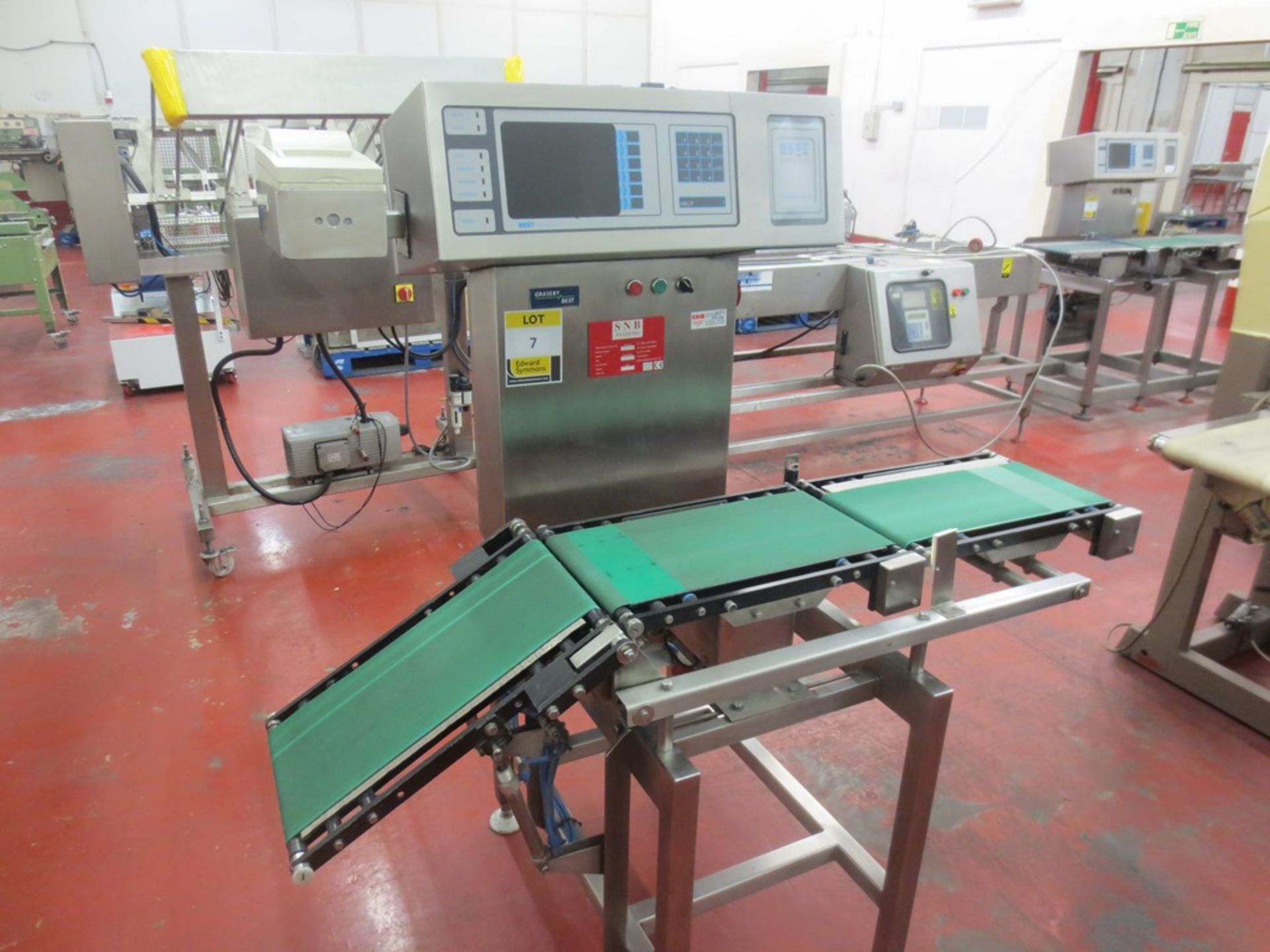 SNB System digital checkwiegher type DRQP Arm C7, Serial No 80350.240, 2008.  240mm x 1500mm nylon - Image 4 of 4