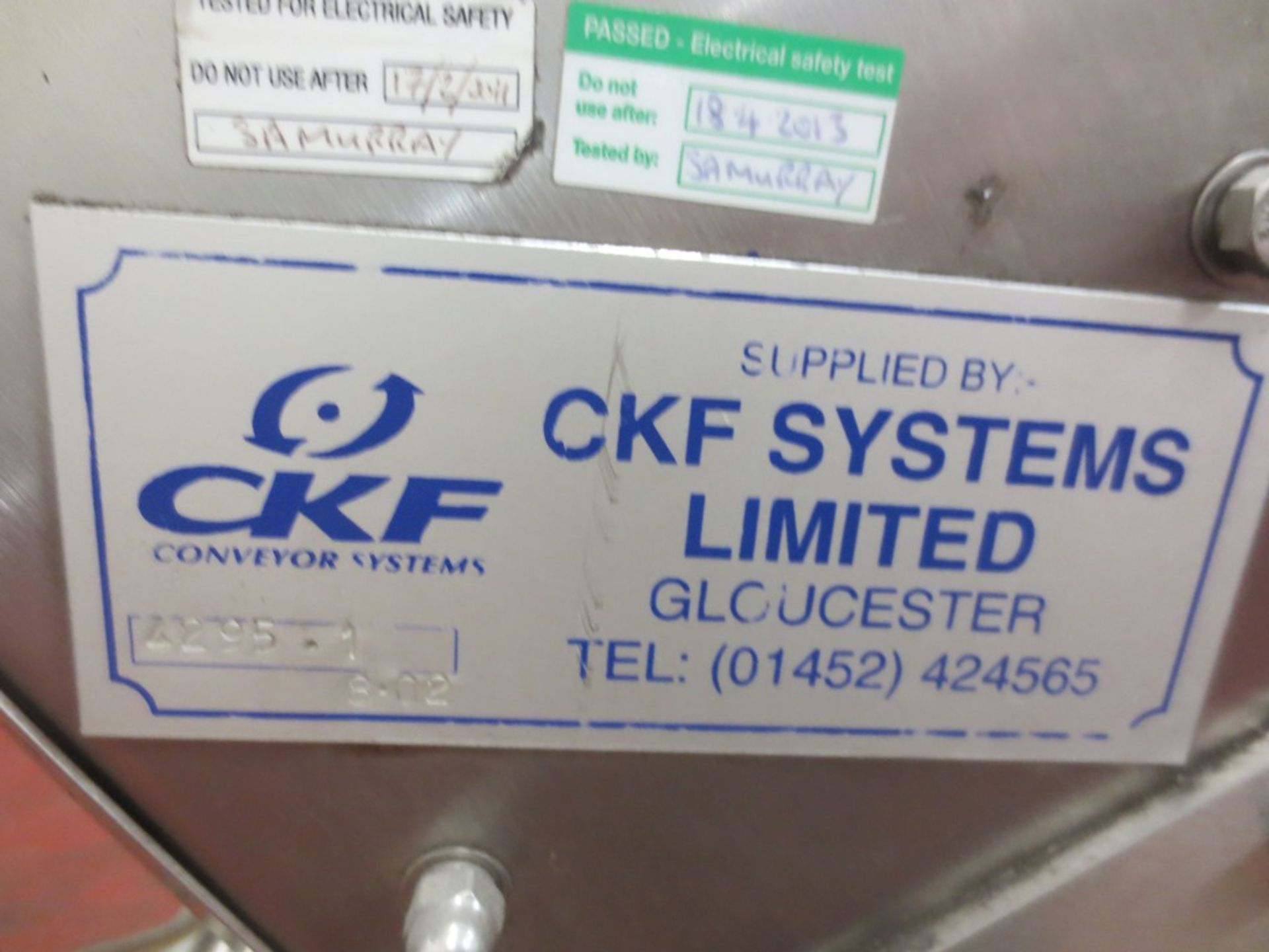 CFK system swan neck conveyor, Serial No 42951, 2002 all stainless steel construction - Image 2 of 2