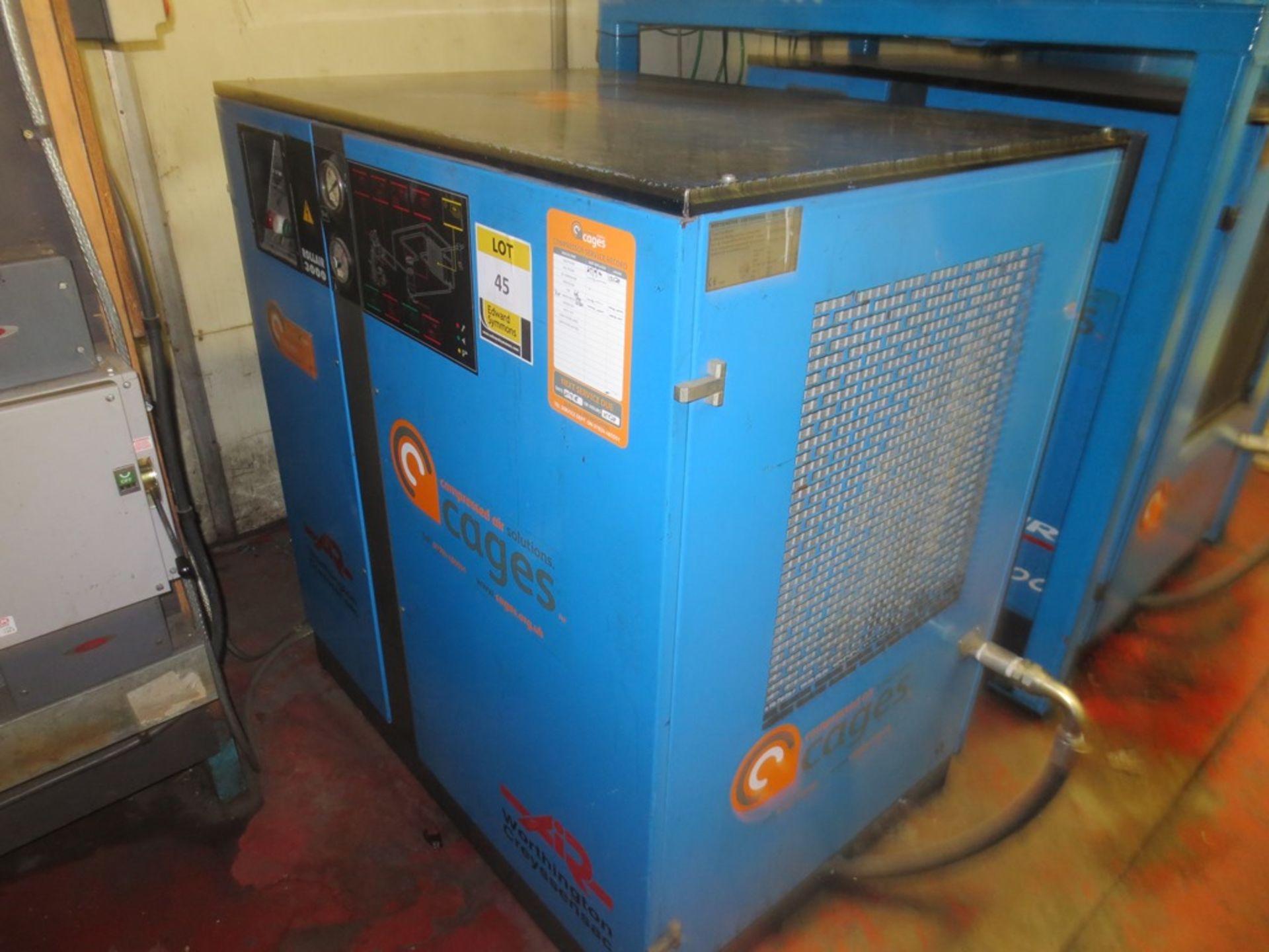 Rollair model 300 packaged air compressor 1403 hrs 10 bar capacity max (This item has undergone a - Image 2 of 4