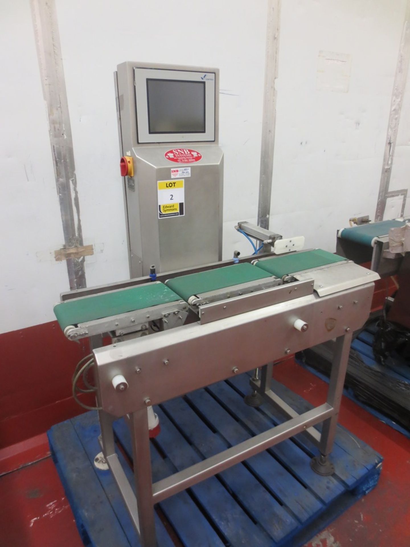 SNB Systems type CS2000 digital checkweigher with cintex digital control, Serial No 78950. Fitted
