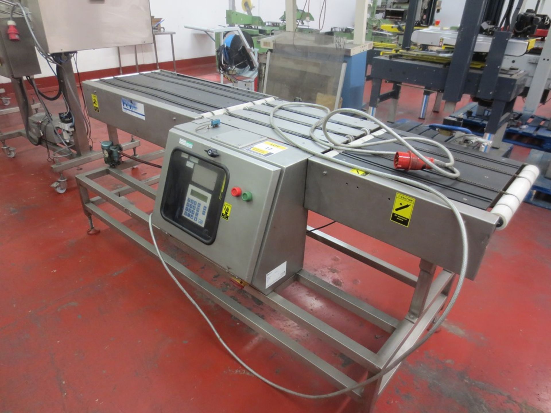 Loma model C220 checkweigher, Serial No 6-300g with pneumatic reject 500mm x 2260mm all stainless
