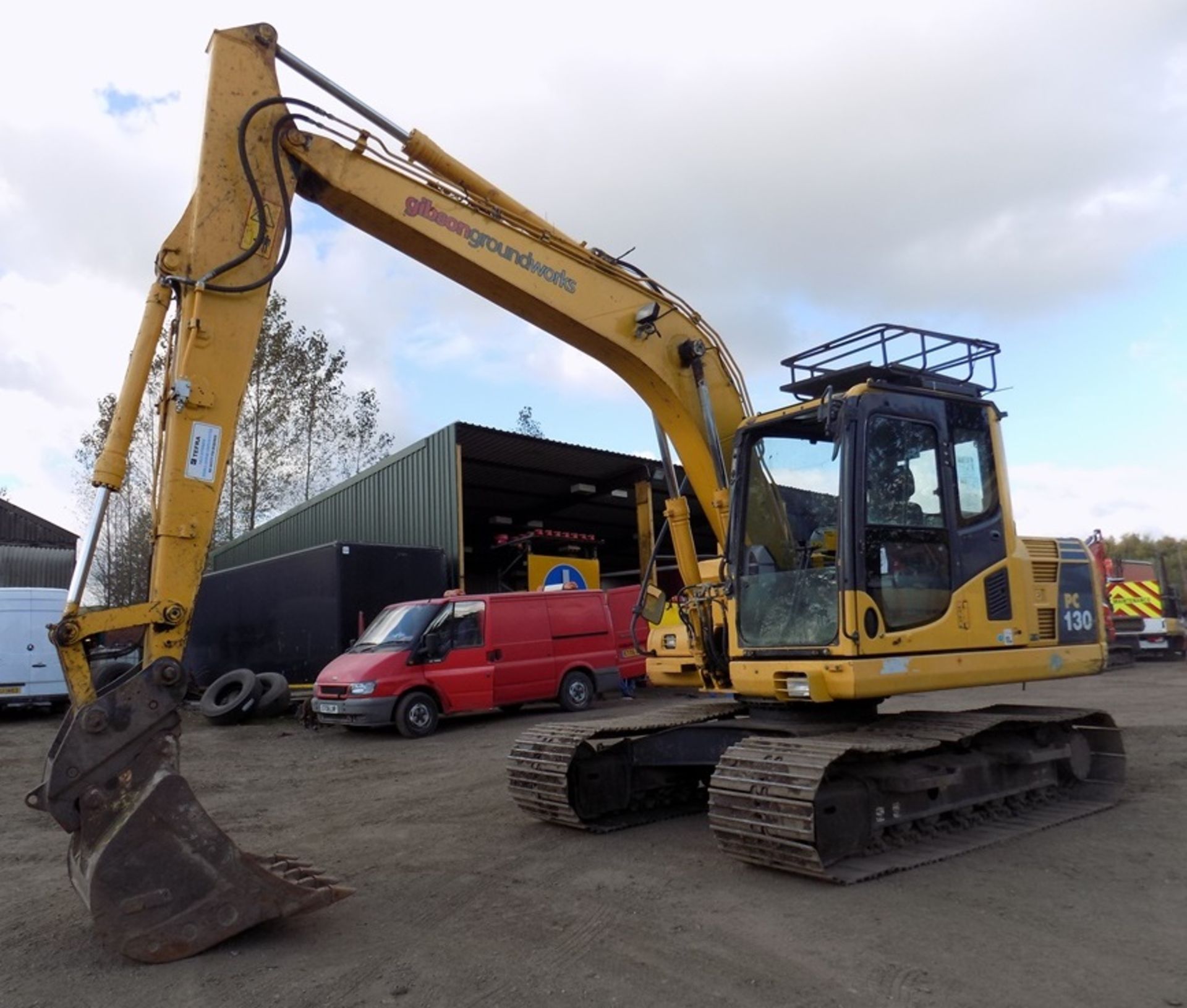 Komatsu PC130-8 crawler excavator, 5,044 hours, S/No. C30345, Year 2011,