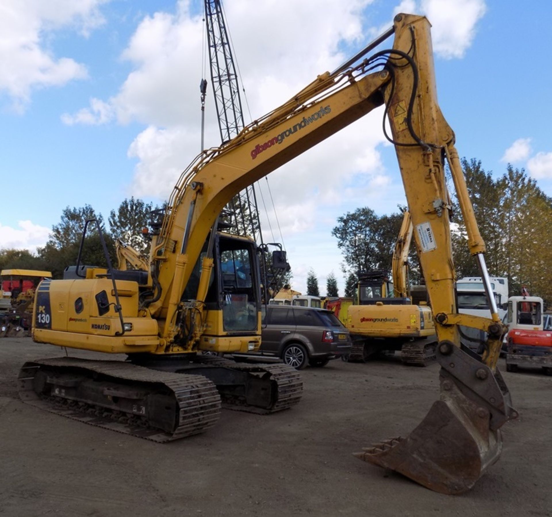 Komatsu PC130-8 crawler excavator, 5,044 hours, S/No. C30345, Year 2011, - Image 2 of 8