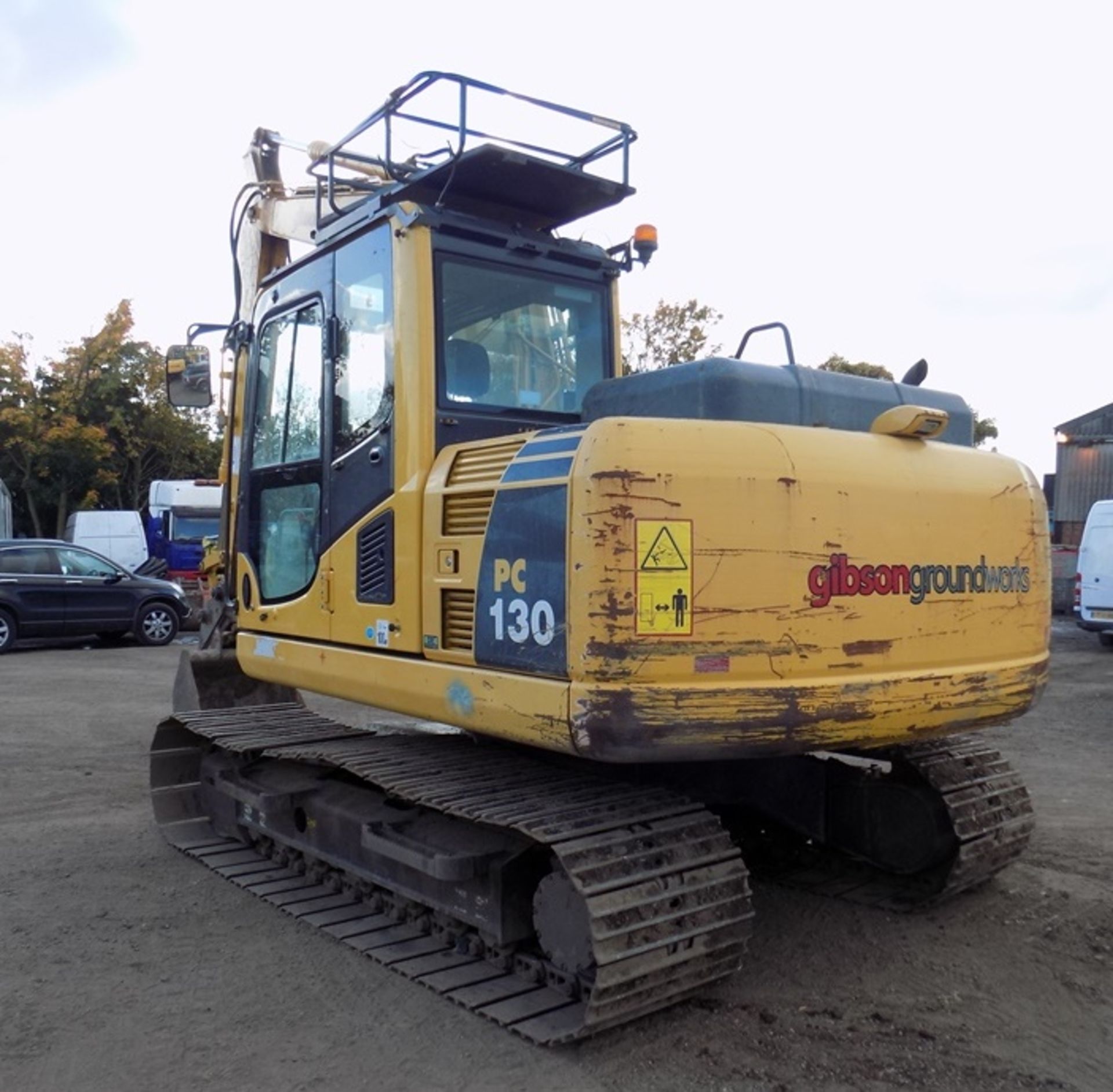 Komatsu PC130-8 crawler excavator, 5,044 hours, S/No. C30345, Year 2011, - Image 4 of 8