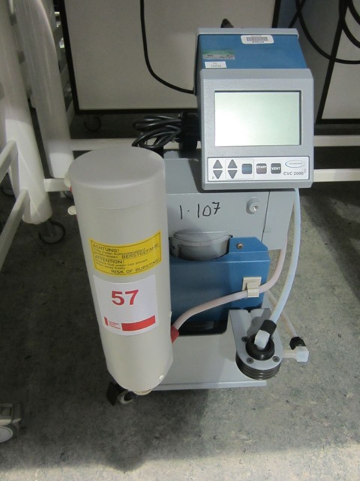 Vacubrand II CVC 2000 vacuum pump system with power lead