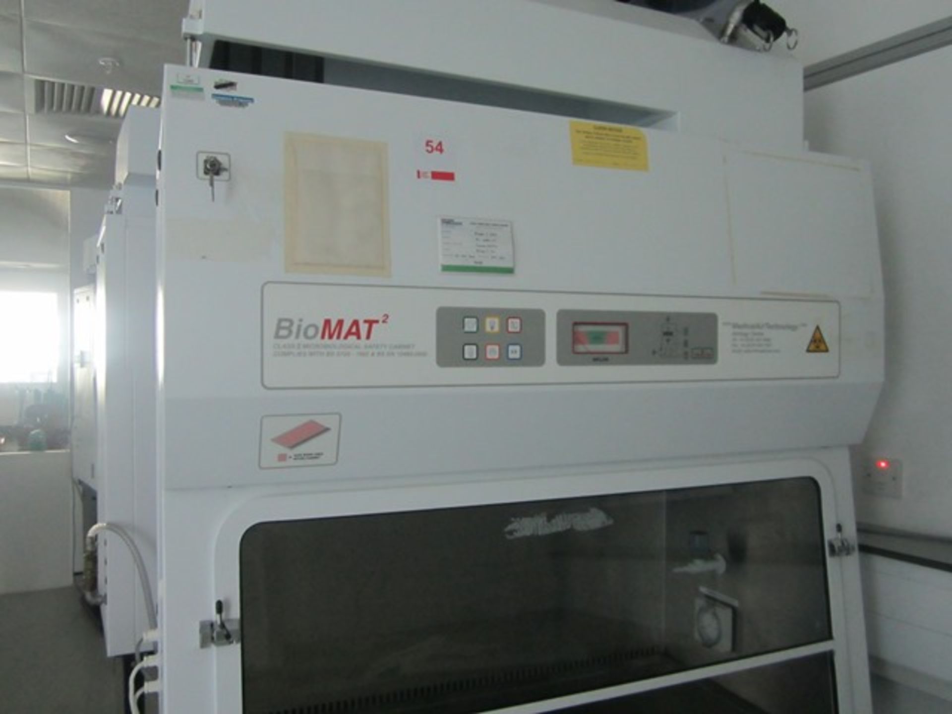 Medical Air Technology Bio-Mat II Microbiological Ducted Safety Cabinet on stand (filters