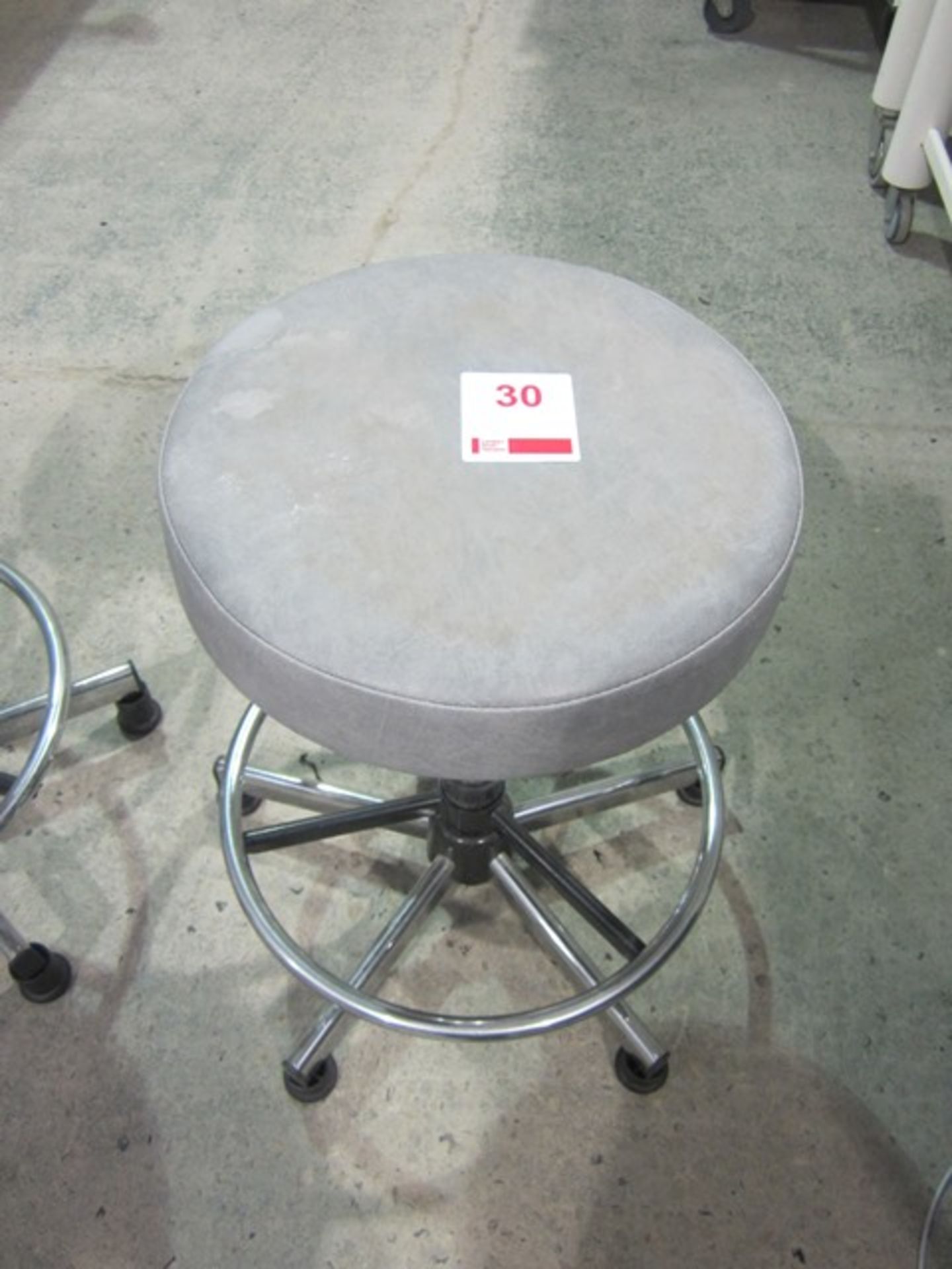 3 x Unknown laboratory stools (height 700mm x width 900mm x depth 478mm)