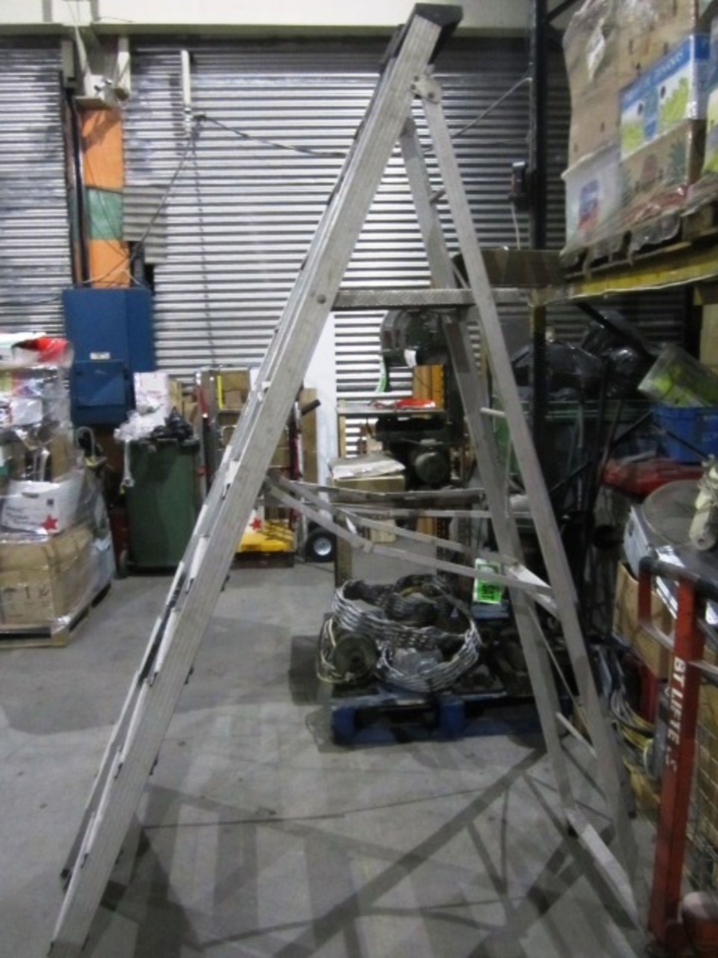 2 aluminium step ladders, 8 and 11 tread Located: Unit 14 Strachan & Henshaw Building, Foundry Lane, - Image 3 of 3