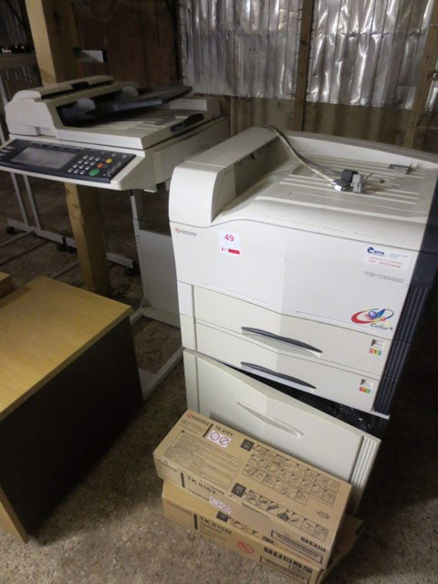 Kyocera KM-C2630D photocopier, machine no: ACV3004627 (2004) additional copy deck and two toner