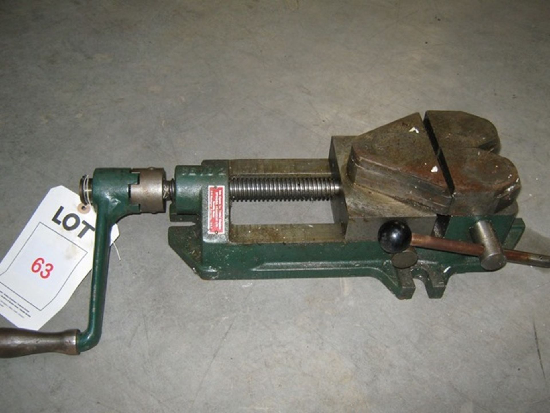 5" heavy duty drill vice Located: Unit R6, Marshall Way, Commerce Park, Frome, Somerset, BA11 2LD