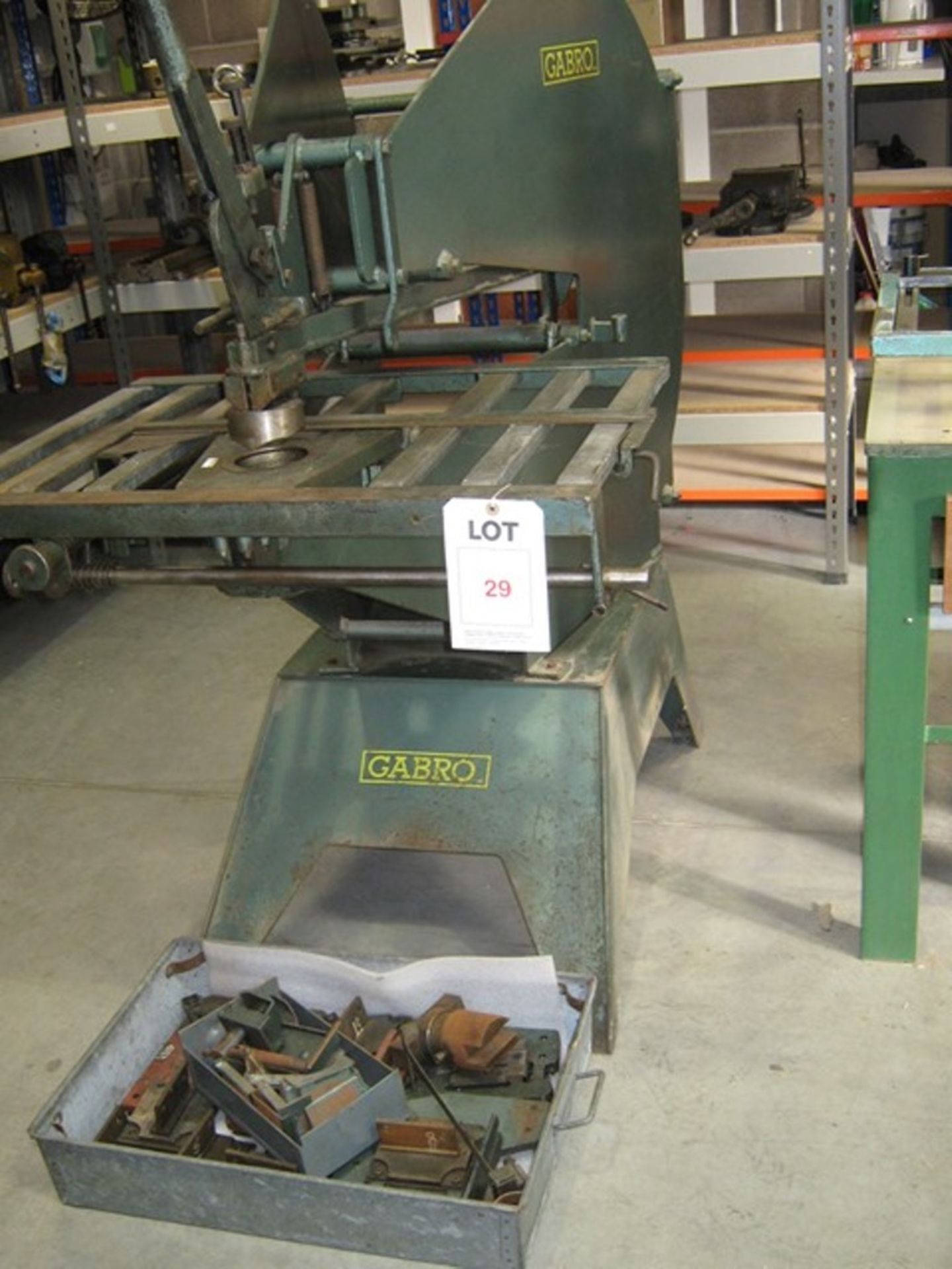 Gabro Model AC7-50 manual punch on stand Located: Unit R6, Marshall Way, Commerce Park, Frome,