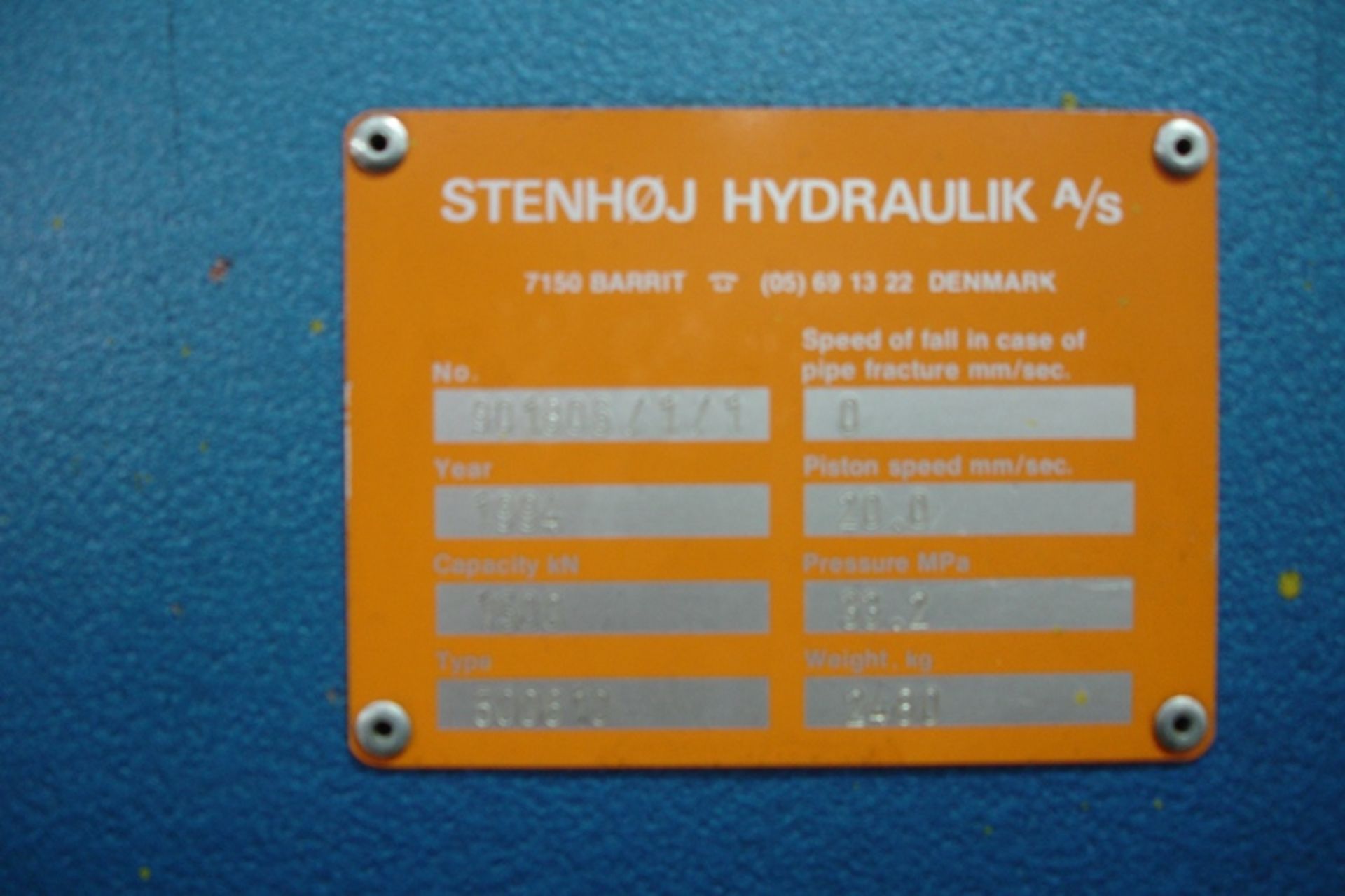 Stenhoj 10-150 ton variable pressure Hydraulic Press - Image 5 of 5