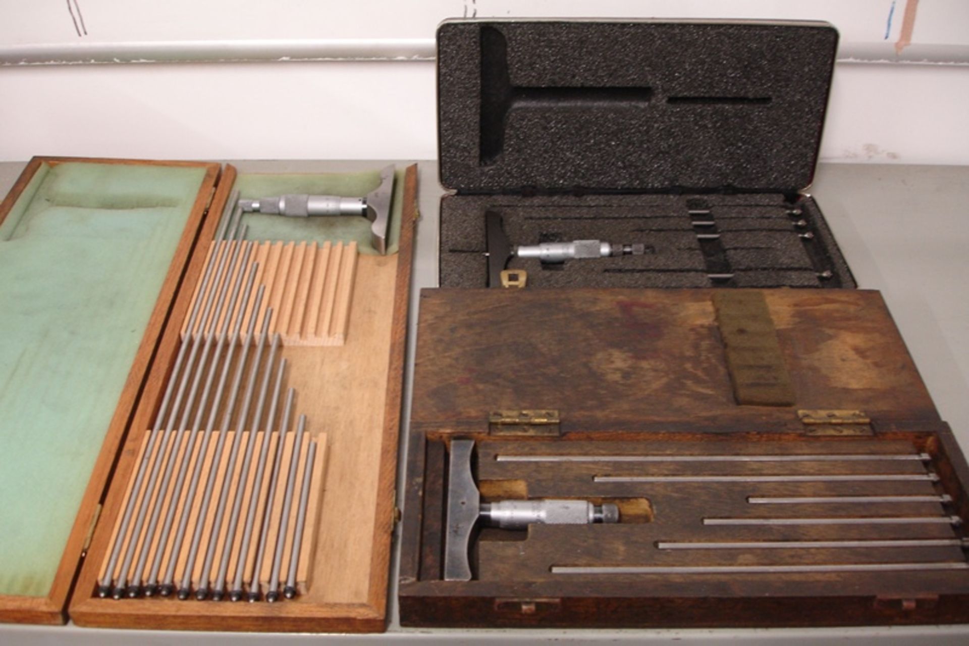 Imperial and Metric Depth Micrometer Set