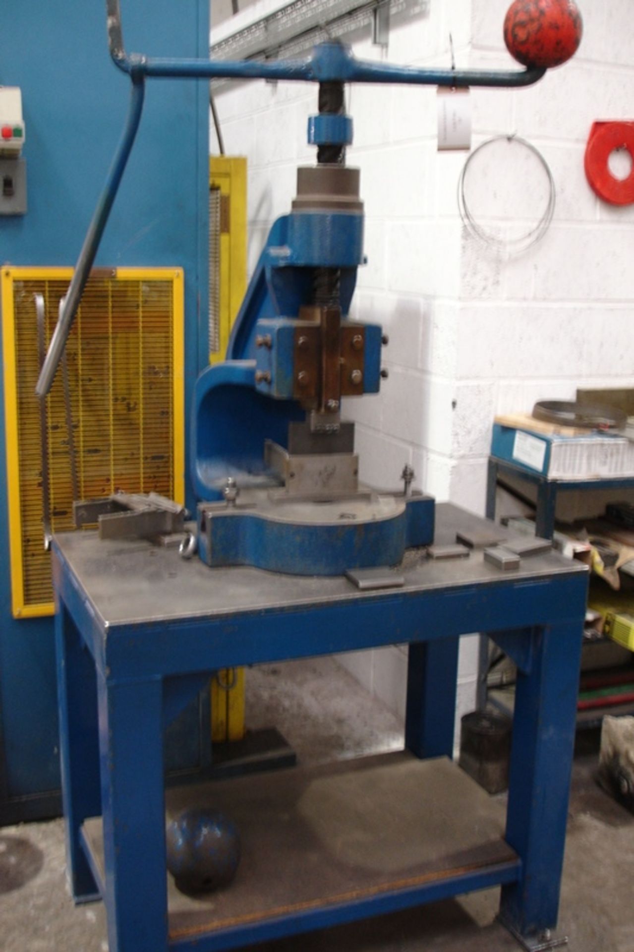 Norton 6DS Fly Press on stand