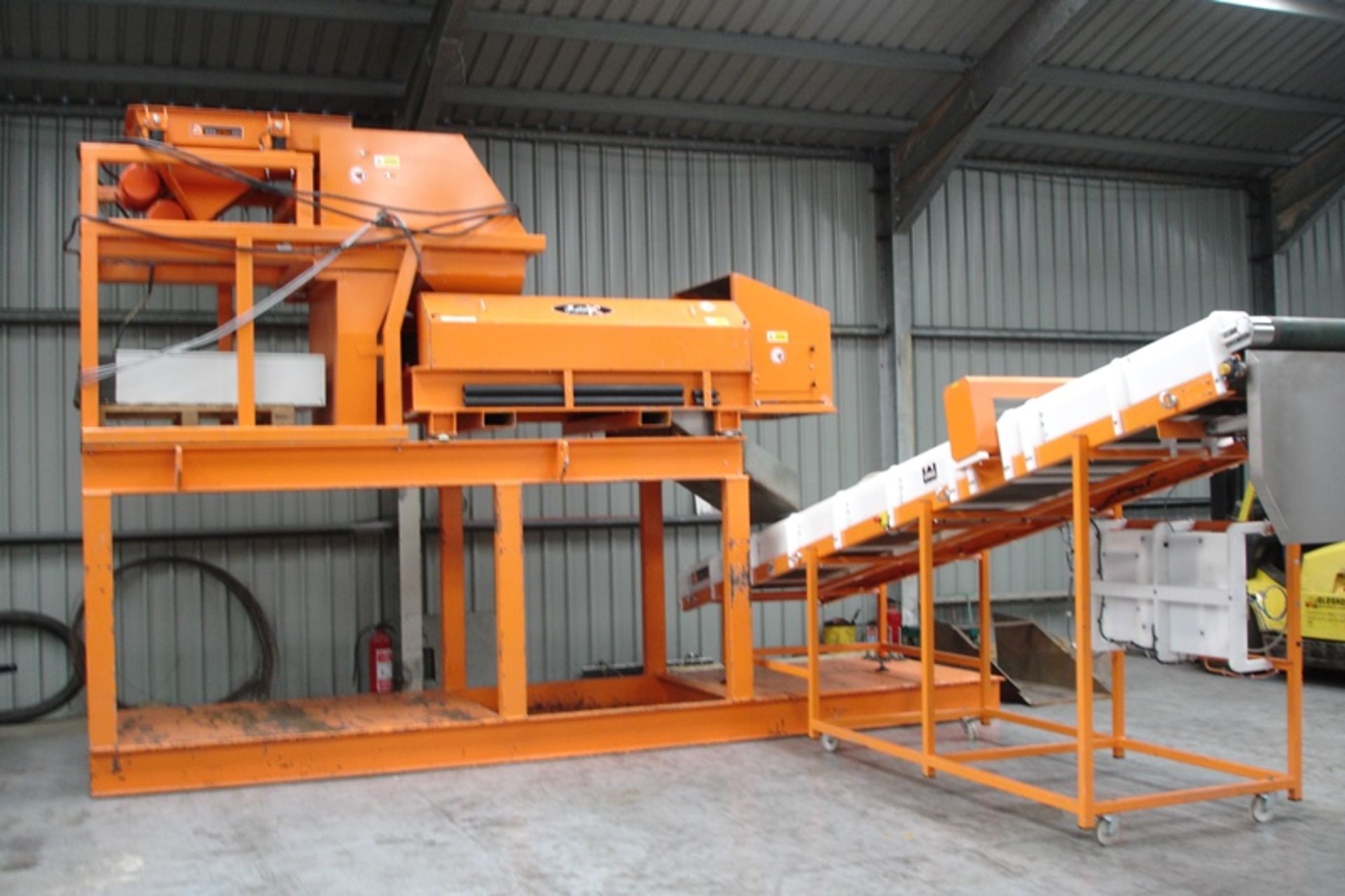 2011 Eriez Metal Separator with 2014 Outfeed Conveyor
