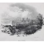 Lithografie 19. Jh..  Mainz. Auf Stein gezeichnet von W. Day. Ca. 15 x 19,5 cm (Bildausschnitt).