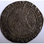 Tudor – ELIZABETH 1 [1558-1603] THREEPENCE. 5th issue – 1580 – mm. latin cross. Spink 2573 [£175