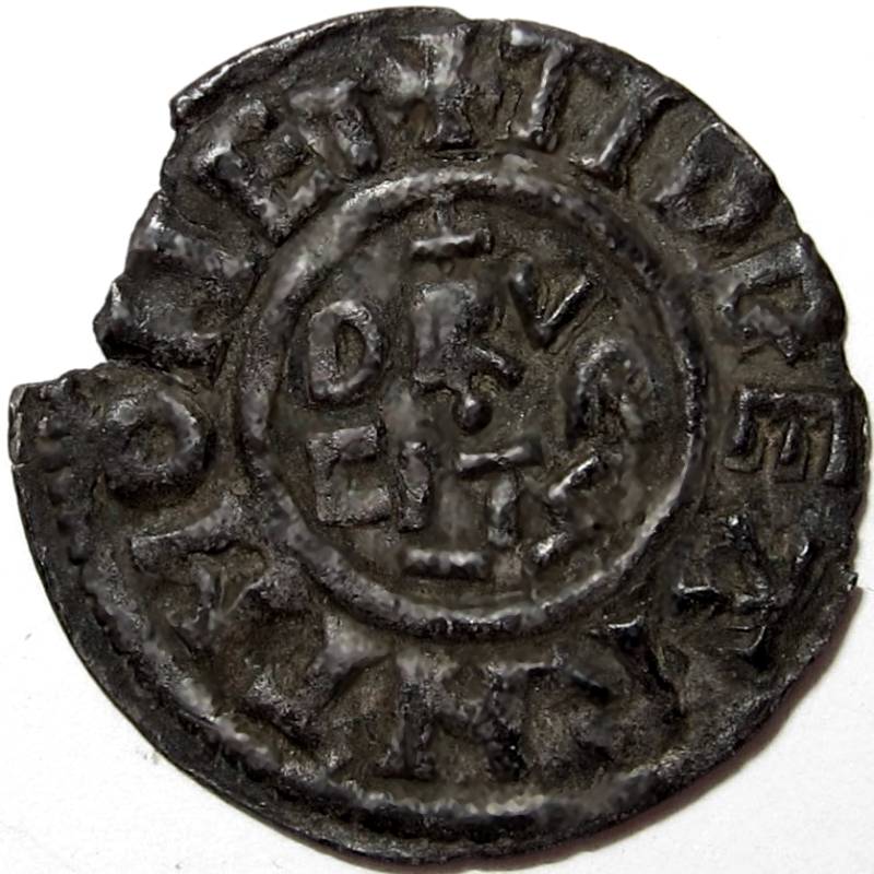 Anglo Saxon, Kings of Kent, BALDRED [823-5] PENNY. Portrait type – Canterbury mint – moneyer – - Image 2 of 2