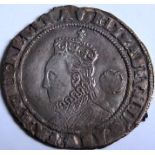 Tudor – ELIZABETH 1 [1558-1603] SIXPENCE. 3rd and 4th issue – 1574 – mm. acorn. 2.64g. Spink