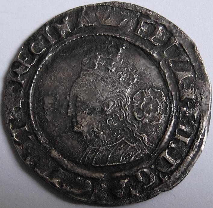 Tudor – ELIZABETH 1 [1558-1603] SIXPENCE. 3rd and 4th issue – 1569 – mm. coronet. 2.83g. Spink