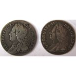 GEORGE 11 [1727-60] SIXPENCES. 1757 and 1758 – [2 coins in the lot] – Spink 3711 [£30 in VF, each].