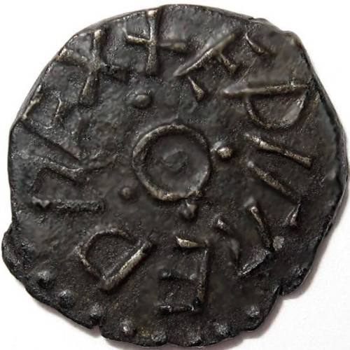 Anglo Saxon, Kings of Northumbria, AETHELRED [841-50] STYCA. +EDILRED REX, circle with 4 pellets - Image 2 of 2