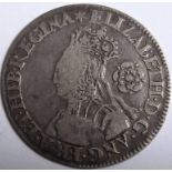 Tudor – ELIZABETH 1 [1558-1603] SIXPENCE. Milled coinage – bust with plain dress – 1562 – mm.