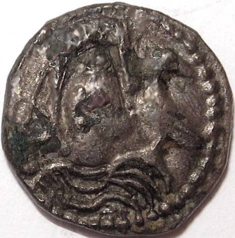 Anglo Saxon, SECONDARY SCEAT [c.710-60]. Series K , type 42b, bust right with bird, rev. hound. - Image 2 of 2