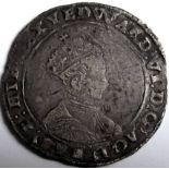 Tudor – EDWARD V1 [1547-53] SHILLING. Second issue – Southwark mint – mm. y. 4.96g. Spink 2466B [£