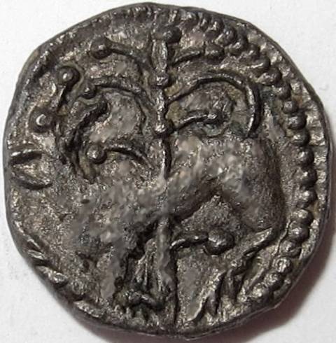 Anglo Saxon, SECONDARY SCEAT [c.710-60]. Series K , type 42b, bust right with bird, rev. hound.