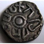 Anglo Saxon, Kings of Northumbria, ALDFRITH [685-705] SCEAT. +ALdFRIDUS around boss, rev. animal