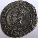 Tudor – ELIZABETH 1 [1558-1603] PENNY. 3rd and 4th issue – no date – mm. castle. 0.37g. Spink