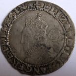 Tudor – ELIZABETH 1 [1558-1603] SIXPENCE. 5th issue – 1578 – mm. Greek cross. 2.88g. Spink 2572 [£