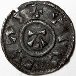 Viking, Danish East Anglia, ST EDMUND [885-915] PENNY. Memorial coinage – obv. alpha, rev. cross.