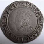 Tudor – ELIZABETH 1 [1558-1603] SHILLING. 6th issue – bust left – ELIZAB - mm. key. 6.10g. Spink