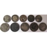 GEORGE 111 [1760-1820] mixed lot. Shillings – 1816; 1817 [x2]; 1818; 1819. Sixpences - 1816 [x3];