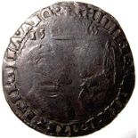 Tudor – PHILIP & MARY [1554-8] SHILLING. Busts face to face – 1555 – mark of value on rev. 5.47g.