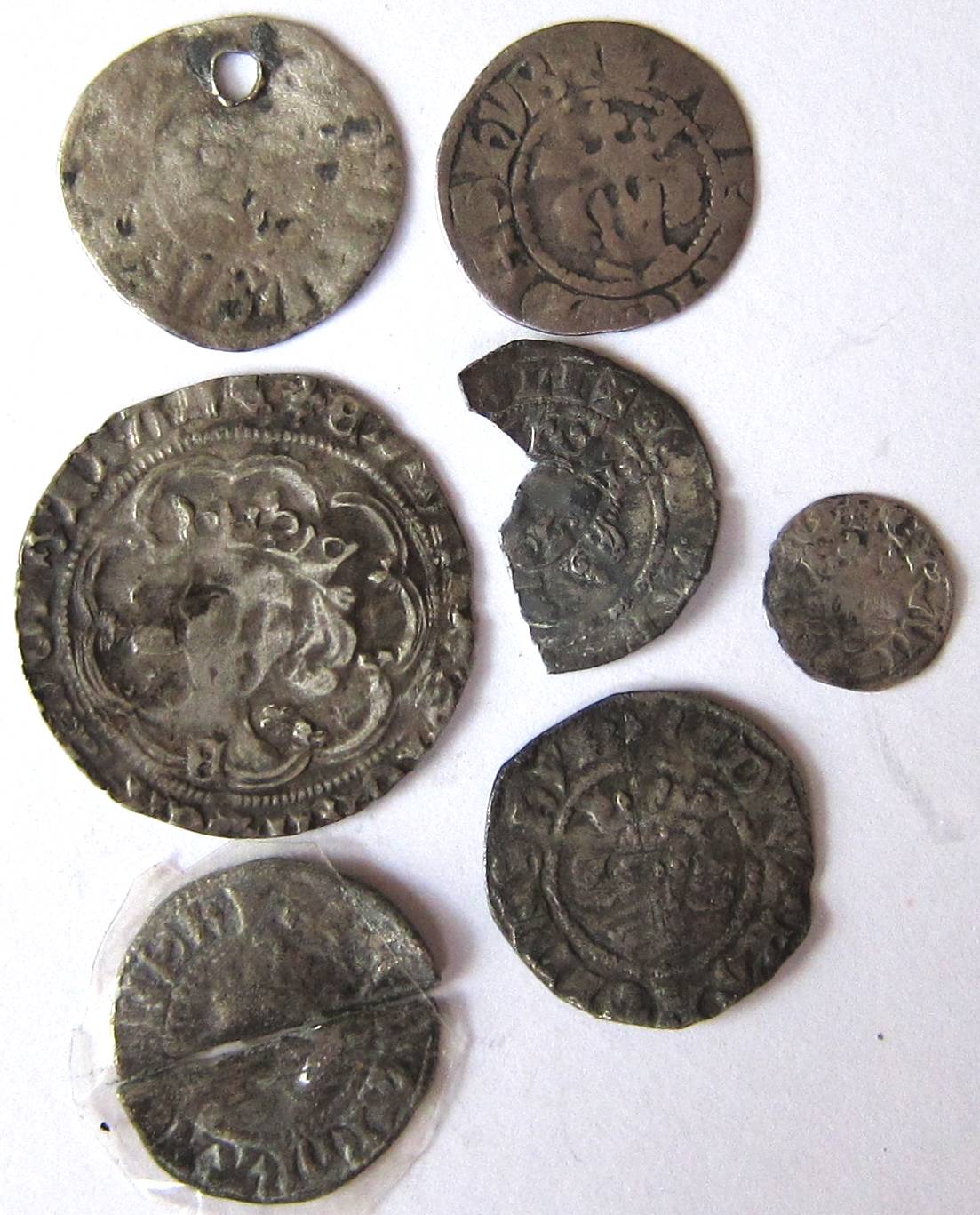 Medieval – mixed lots of hammered coins: JOHN, EDWARD 1, EDWARD 111, etc. – detector finds -